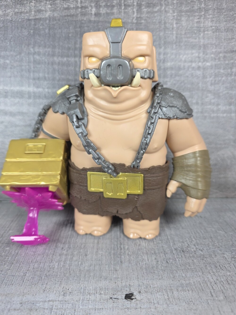 Minecraft Movie Battle Mode Great Hog Action Figure Mattel Mojang + Weapon b249